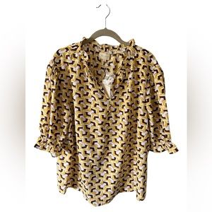 Melloday Plus Size Ruffle Top